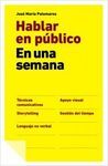 HABLAR EN PÚBLICO EN UNA SEMANA