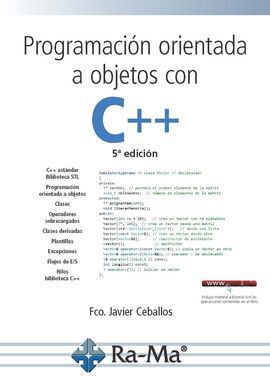 PROGRAMACION ORIENTADA OBJETOS C++ (5ª ED.2018)