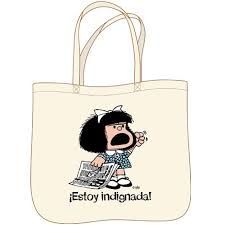 BOLSA MAFALDA ESTOY INDIGNADA
