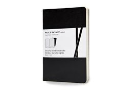 BLACK 2 RULED VOLANT NOTEBOOKS P NEGRO RAYADO BLAN