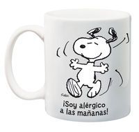 TAZA PEANUTS SNOOPY SOY ALERGICO A LAS MAÑANAS