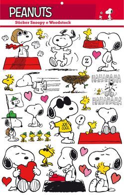 STICKERS SNOOPY PEANUTS - PACK 6