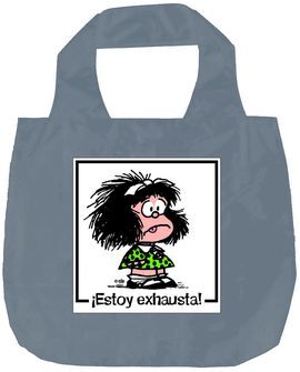 BOLSA PLEGABLE MAFALDA ESTOY EXHAUSTA - NE