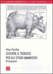 LEGGERE IL TEDESCO PER GLI STUDI UMANISTICI. PRINCIPIANTI