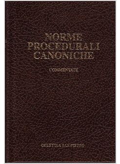 NORME PROCEDURALI CANONICHE