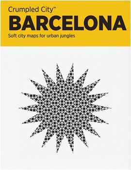 BARCELONA -CRUMPLED CITY MAP
