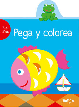PEGA Y COLOREA 3-4 AÑOS (AZUL)