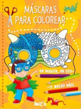 MASCARAS PARA COLOREAR (NARANJA)