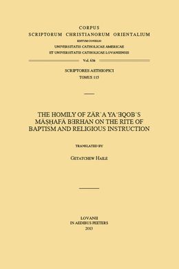 CORPUS SCRIPTORUM CHRISTIANORUM ORIENTALIUM VOL. 654