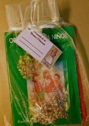 PACK PRIMERA COMUNIÓN LIBRITOS ORGANZA+ROSARIO