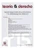 TEORIA Y DERECHO Nº 15/2014 TRANSFORMACIONES EN LA DOCENCIA Y EL APRENDIZAJE  DEL DERECHO