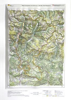 MAPA TOPOGRAFIC RELLEU ALTA RIBAGORÃA