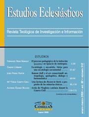 ESTUDIOS ECLESIASTICOS ENERO MARZO 2015 NÚMERO 352