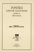 FONTES LINGUAE VASCONVM Nº20 AÑO 2015