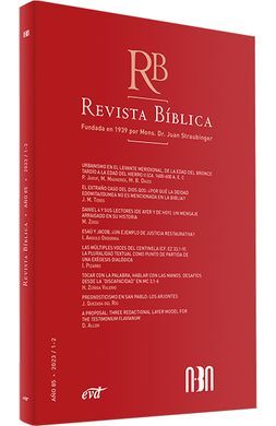 REVISTA BIBLICA 2023/ 1-2 AÑO 85