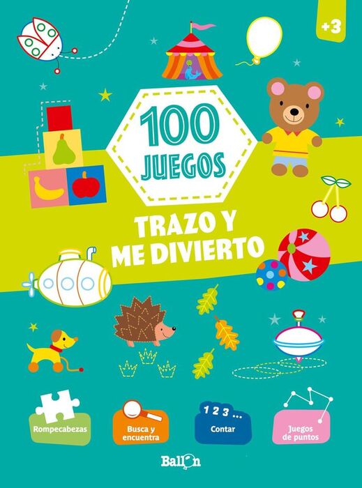 100 JUEGOS TRAZO Y ME DIVIERTO +3