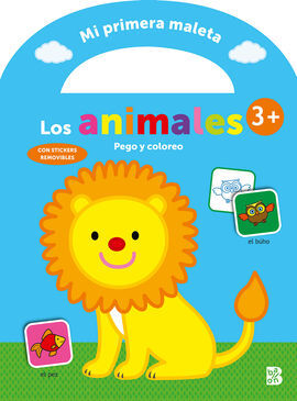 MALETA LOS ANIMALES PEGO Y COLOREO
