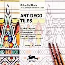 COLOURING BOOK ART DECO TILES