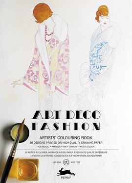 ARTIST´S COLOURING BOOK. ART DECO FASHION