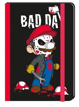 BAD DAY - CUADERNO TAPA DURA GOMA ELASTICA