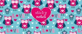 STICKY NOTES BOX BUHOS
