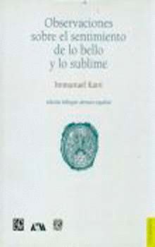 OBSERVACIONES SOBRE EL SENTIMIENTO DE LO