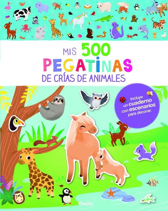 500 PEGATINAS CRIAS DE ANIMALES.