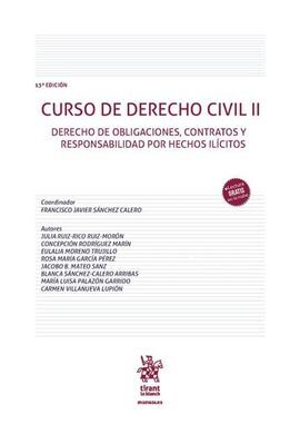 CURSO DE DERECHO CIVIL II- DERECHO DE OBLIGACIONES, CONTRATOS Y RESPONSABILIDAD POR HECHOS ILICITOS