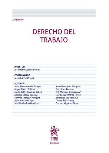 DERECHO DEL TRABAJO 13ª EDICION