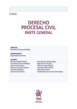 DERECHO PROCESAL CIVIL PARTE GENERAL (3ª EDICION)