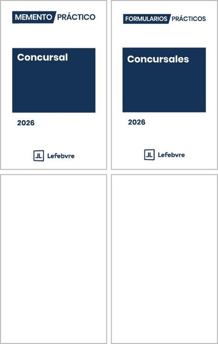 PACK MEMENTO CONCURSAL 2026 Y FORMULARIOS CONCURSALES 2026