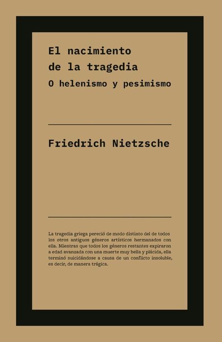 EL NACIMIENTO DE LA TRAGEDIA